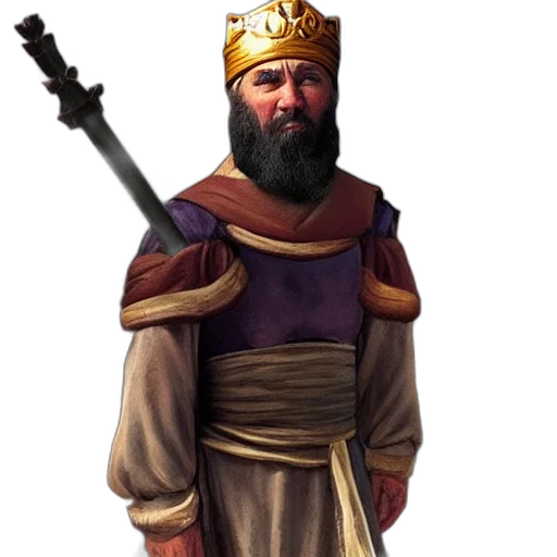 crown, sword, staff, fantasy art transparent PNG cut-out
