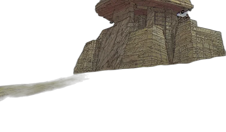 sword, hair, dragon, building transparent PNG cut-out