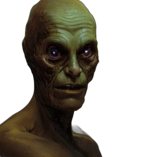 face, creature, mask, staff transparent PNG cut-out