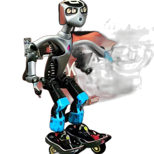 robot, concept art, 3d render, cartoon transparent PNG cut-out