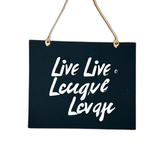 live, laugh, leave transparent PNG cut-out