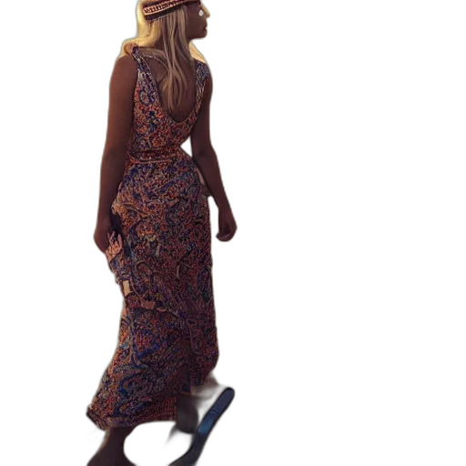 dress, staff, shoes, jewelry transparent PNG cut-out