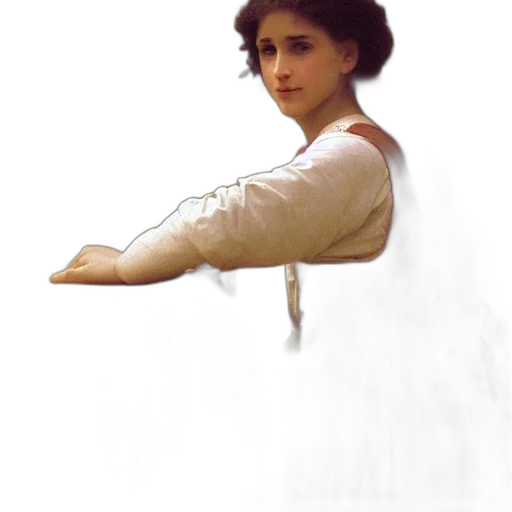 staff, dress, shoes, face transparent PNG cut-out
