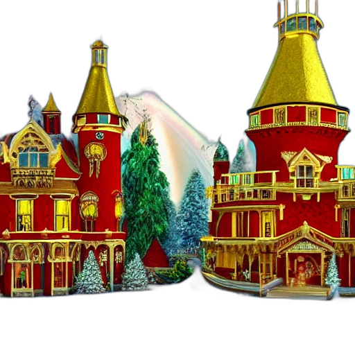 building, concept art, 3d render, pixel art transparent PNG cut-out
