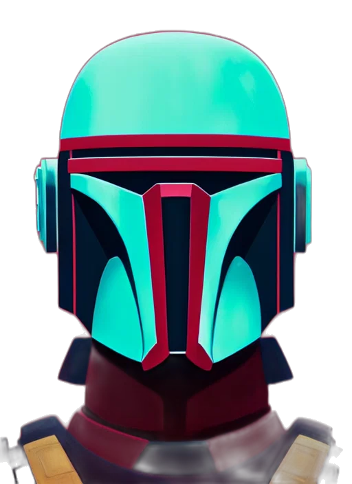 mask, robot, 3d render, concept art transparent PNG cut-out