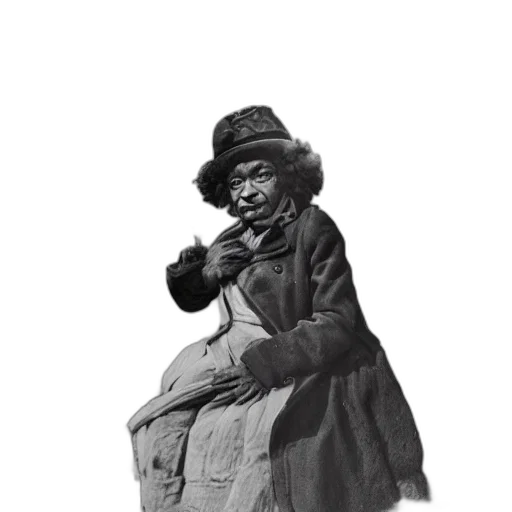 hat, staff, jacket, face transparent PNG cut-out