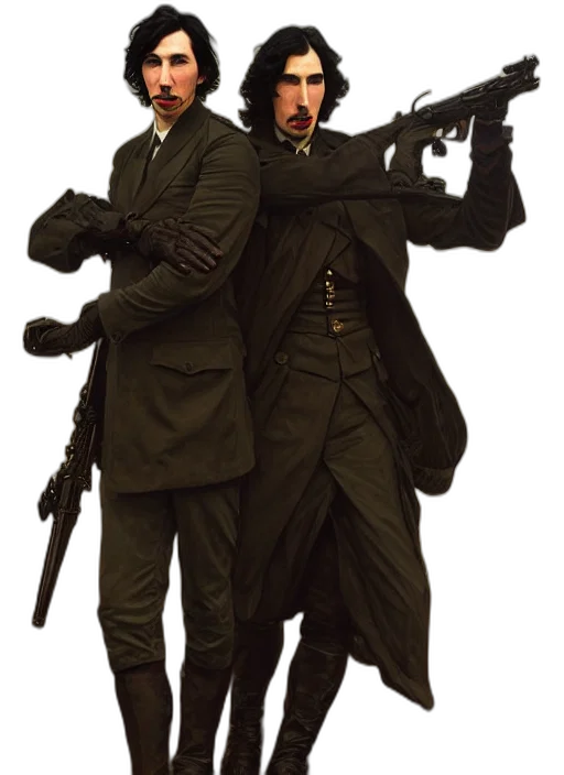 staff, weapon, jacket, concept art transparent PNG cut-out