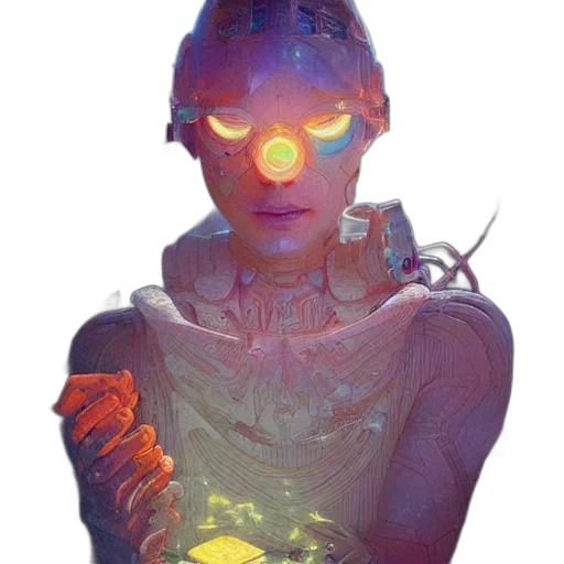 robot, mask, face, jewelry transparent PNG cut-out