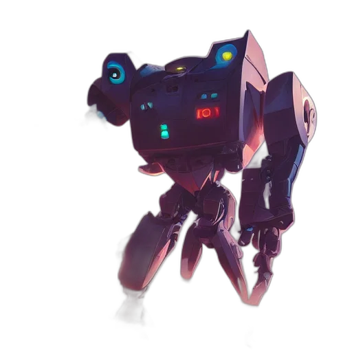 robot, weapon, creature, staff transparent PNG cut-out