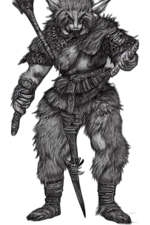 creature, staff, animal, weapon transparent PNG cut-out