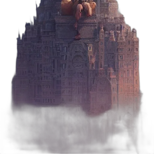 building, crown, dress, creature transparent PNG cut-out
