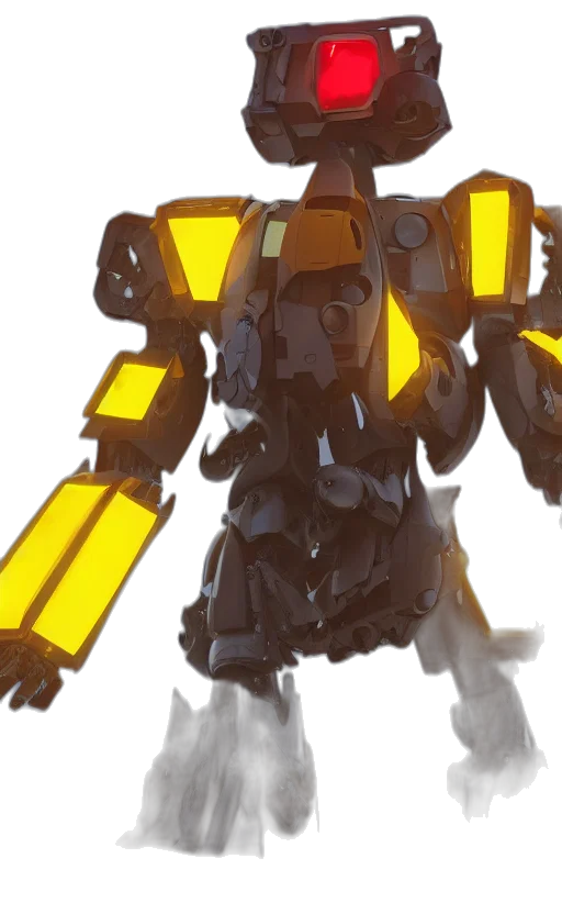 robot, weapon, jacket, concept art transparent PNG cut-out