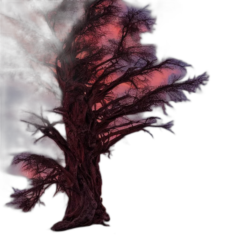 hair, tree, dragon, creature transparent PNG cut-out
