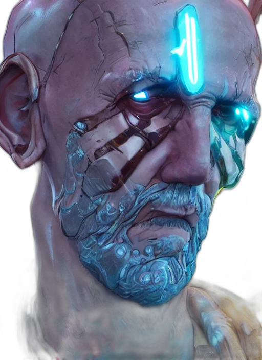 robot, face, mask, creature transparent PNG cut-out