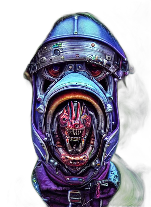 mask, robot, face, creature transparent PNG cut-out