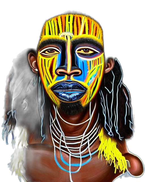 mask, face, jewelry, staff transparent PNG cut-out