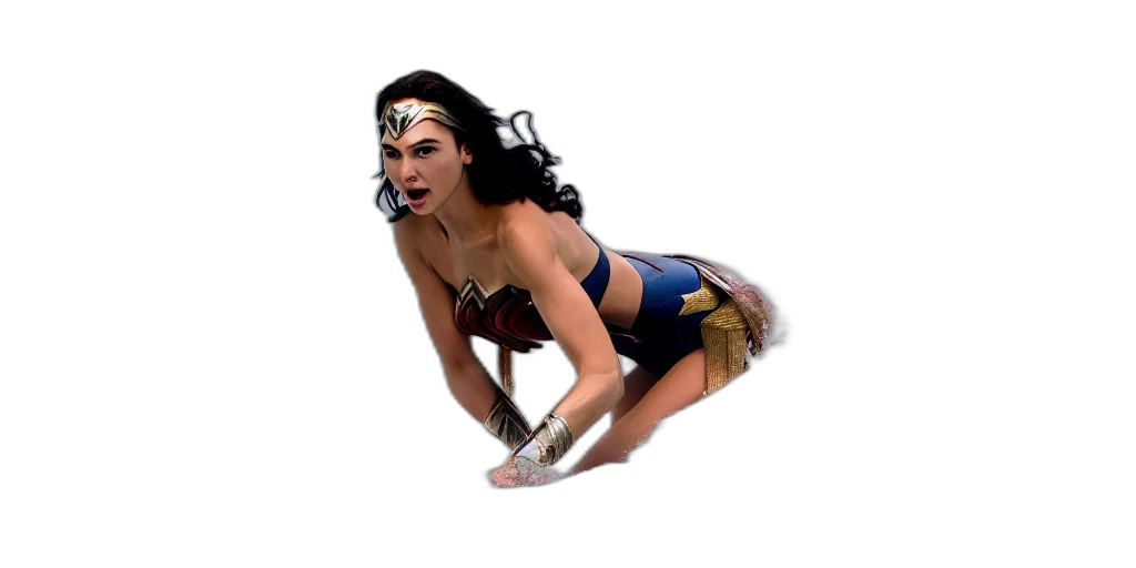 comic book art, concept art, gal, gadot transparent PNG cut-out