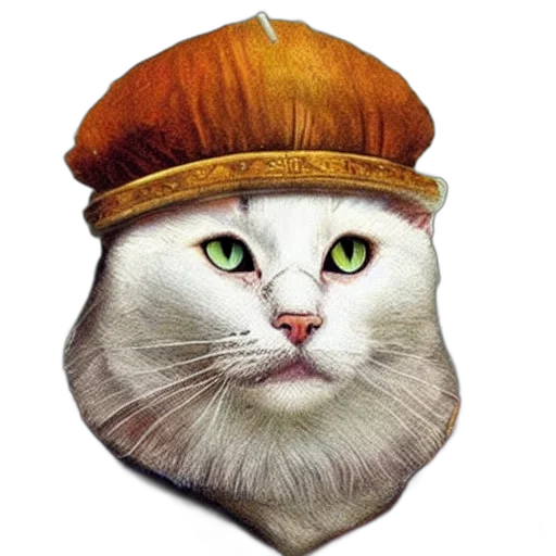 hat, crown, animal, staff transparent PNG cut-out