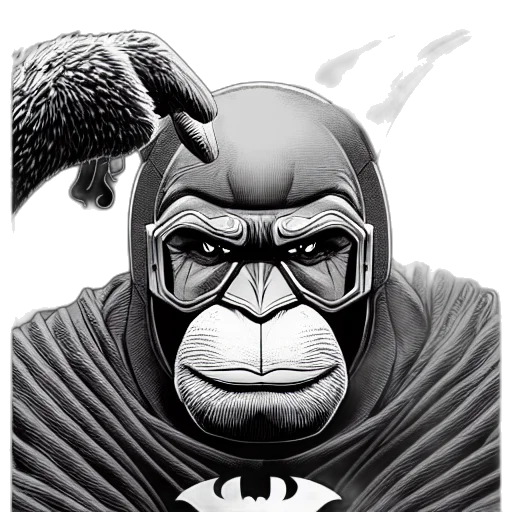 mask, animal, comic book art, concept art transparent PNG cut-out