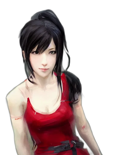 dress, face, concept art, photorealistic transparent PNG cut-out