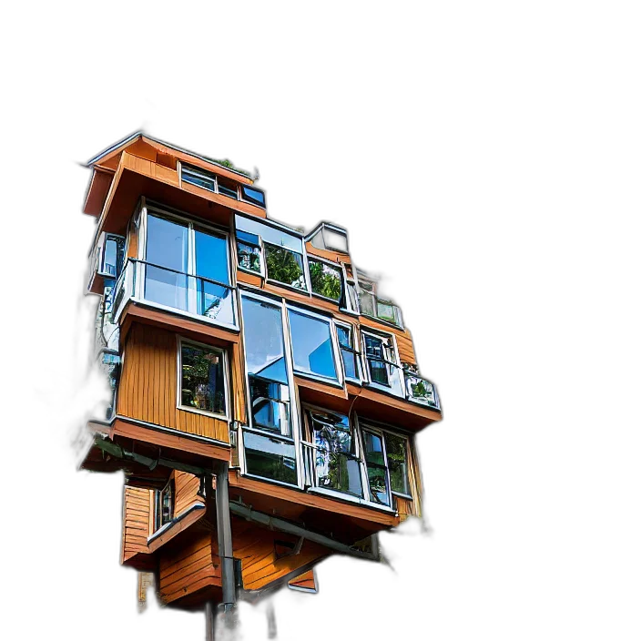 building, furniture, 3d render, photorealistic transparent PNG cut-out