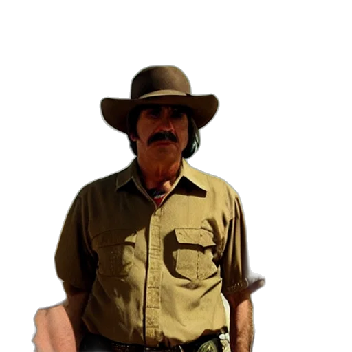 staff, hat, jacket, animal transparent PNG cut-out