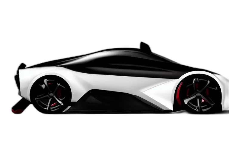 car, concept art, 3d render, photorealistic transparent PNG cut-out