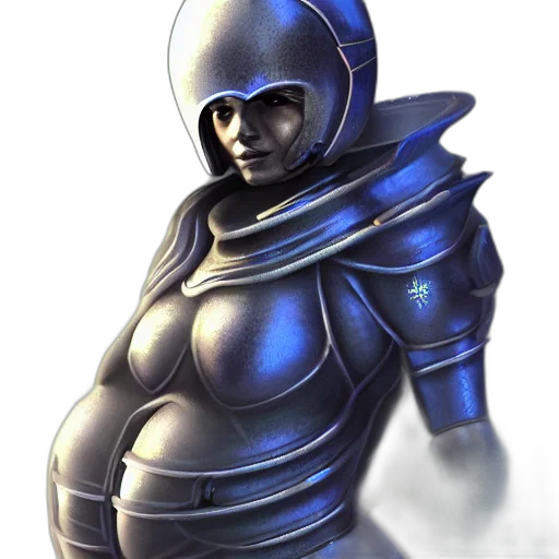 robot, staff, sword, dress transparent PNG cut-out