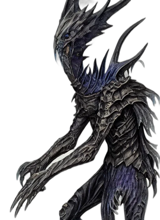 creature, dragon, staff, mask transparent PNG cut-out