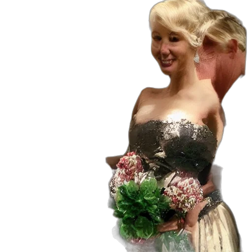 dress, crown, flower, jewelry transparent PNG cut-out