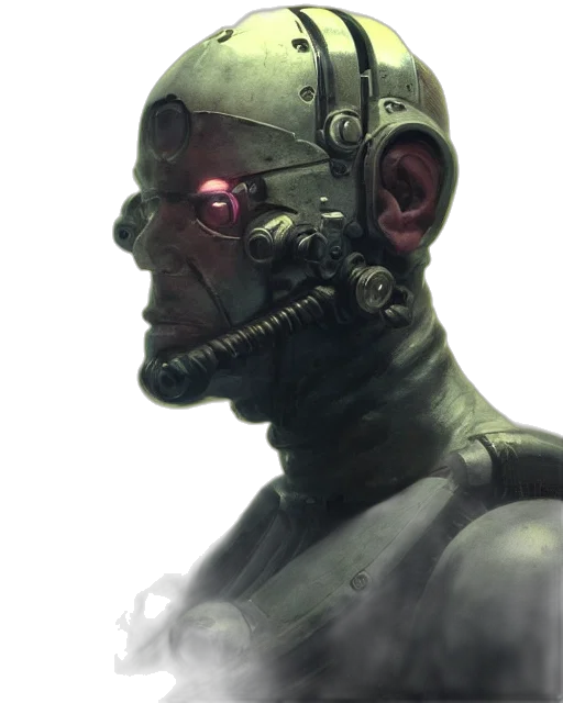 robot, mask, face, creature transparent PNG cut-out