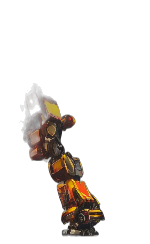 robot, weapon, staff, sword transparent PNG cut-out