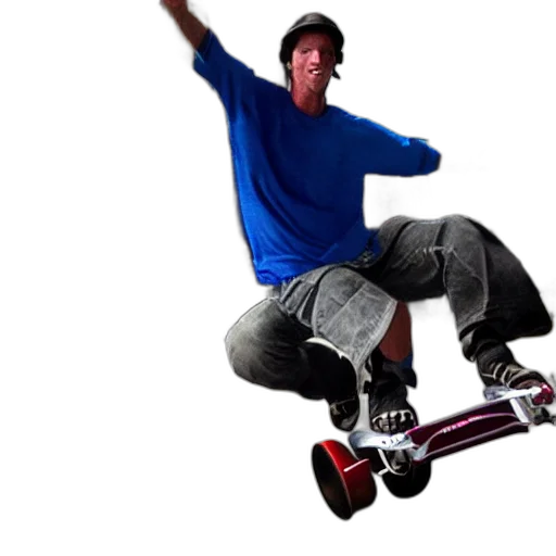 photorealistic, 3d render, tony, hawk transparent PNG cut-out
