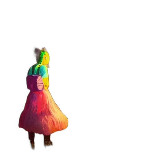 dress, hair, umbrella, crown transparent PNG cut-out