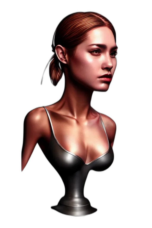jewelry, dress, face, robot transparent PNG cut-out