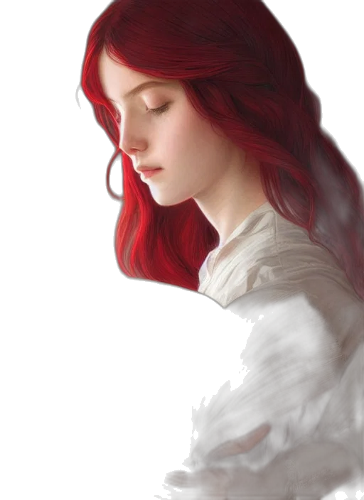 dress, face, crown, hair transparent PNG cut-out