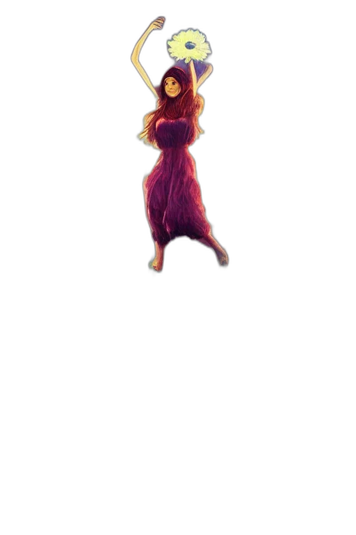 dress, hair, creature, animal transparent PNG cut-out