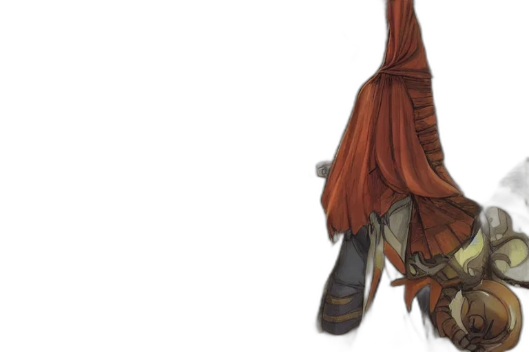 staff, mask, sword, shoes transparent PNG cut-out