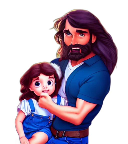 hair, cartoon, photorealistic, concept art transparent PNG cut-out