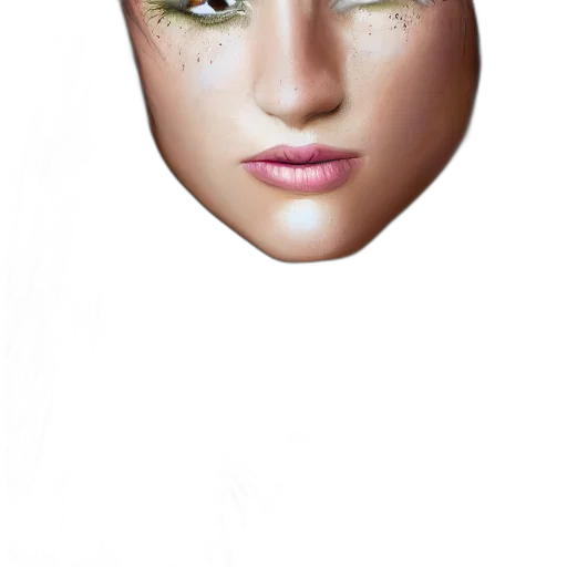 face, mask, crown, jewelry transparent PNG cut-out