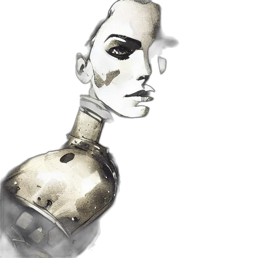 bottle, mask, robot, face transparent PNG cut-out