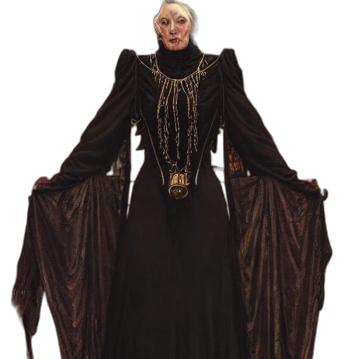 dress, staff, jacket, crown transparent PNG cut-out