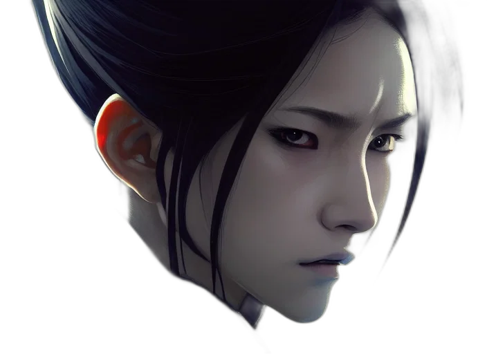 face, mask, robot, creature transparent PNG cut-out