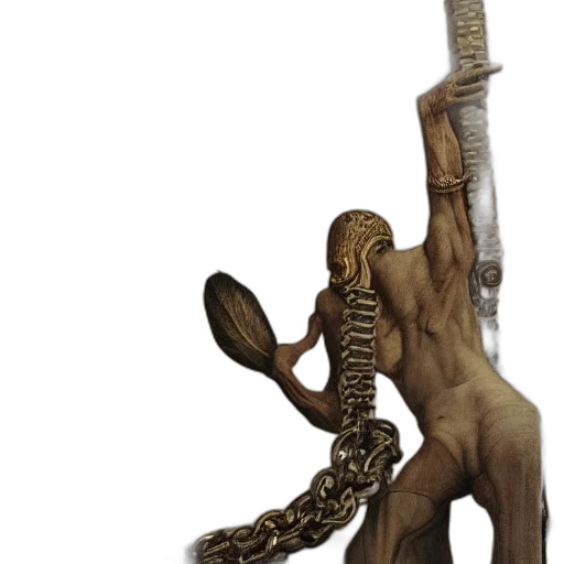 staff, creature, sword, weapon transparent PNG cut-out