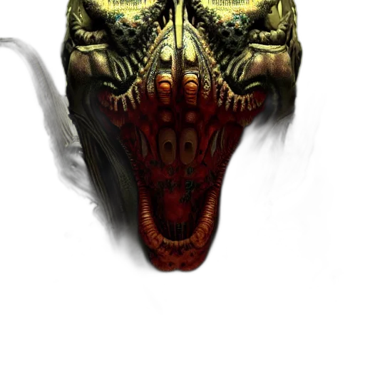 dragon, mask, creature, face transparent PNG cut-out
