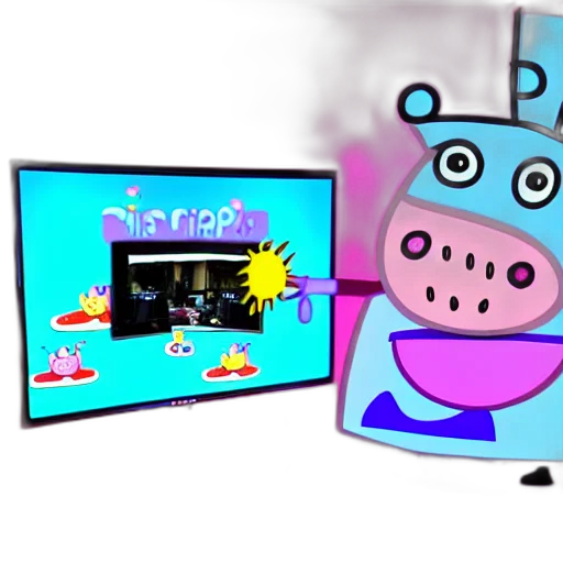 concept art, 3d render, cartoon, vaporwave transparent PNG cut-out