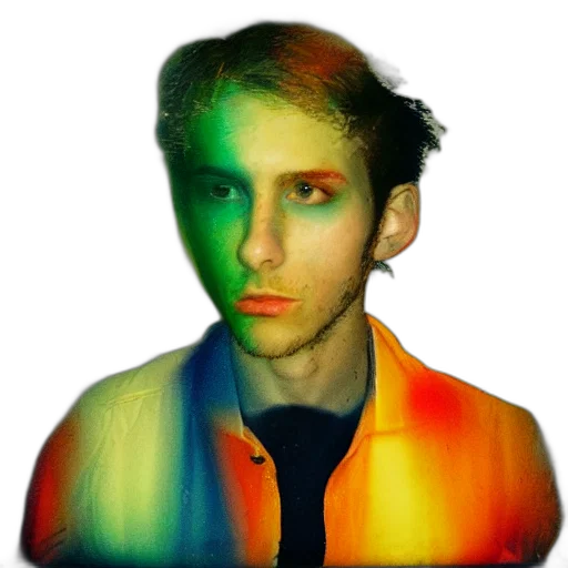 jacket, face, staff, robot transparent PNG cut-out