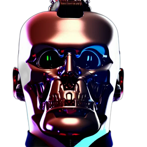 robot, face, mask, jacket transparent PNG cut-out