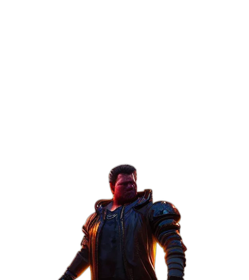 jacket, robot, weapon, face transparent PNG cut-out