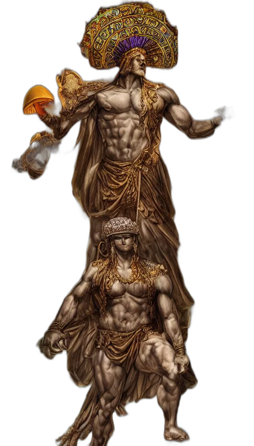 concept art, fantasy art, comic book art, 3d render transparent PNG cut-out